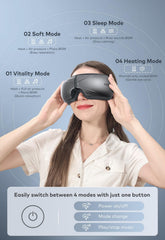 LLANO eye massager plays soothing music via built-in speakers.