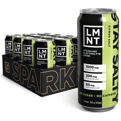Drink LMNT Sparkling Citrus Salt bottle ready for steady hydration.