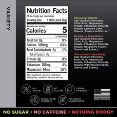 Drink LMNT zero sugar sticks dissolving in water for fast hydration during workouts.