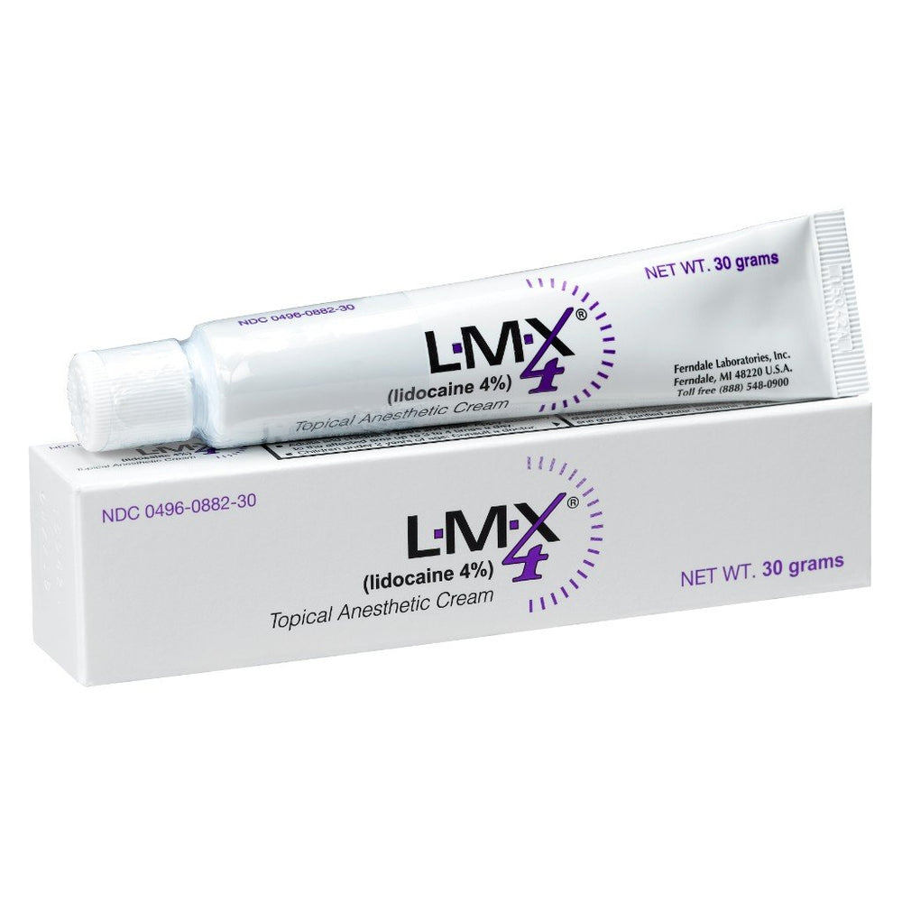 LMX4 lidocaine pain relief cream 30g tube front view for fast topical relief