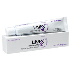 LMX4 lidocaine pain relief cream 30g tube front view for fast topical relief