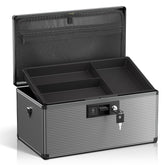Lockbako medicine lock box front view for secure home storage.