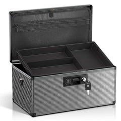 Lockbako medicine lock box front view for secure home storage.
