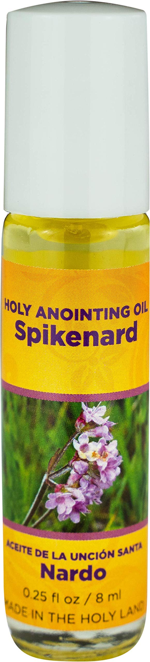 LOGOS Holy Anointing Oil Spikenard bottle from Jerusalem for sacred use.