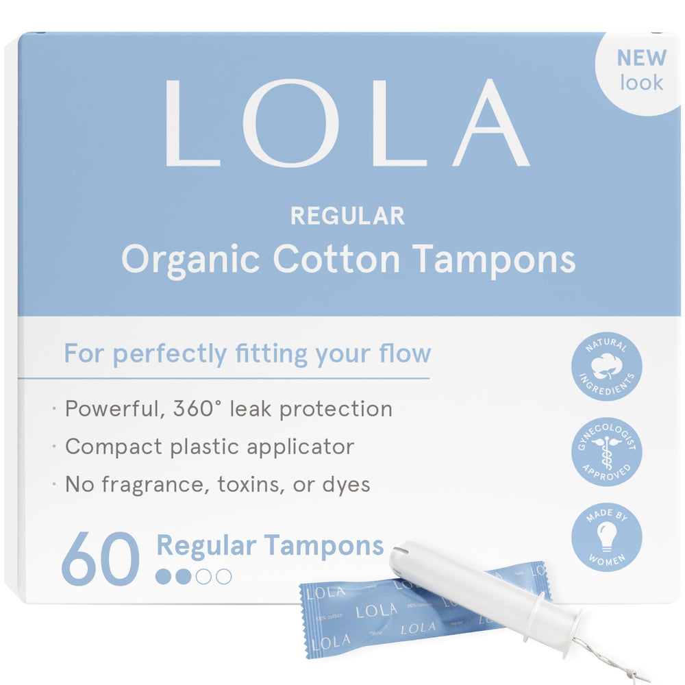 LOLA Organic Cotton Tampons with regular absorbency for daily protection