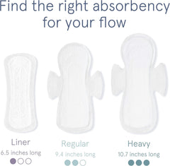LOLA panty liners 6.5-inch length provides discreet coverage.