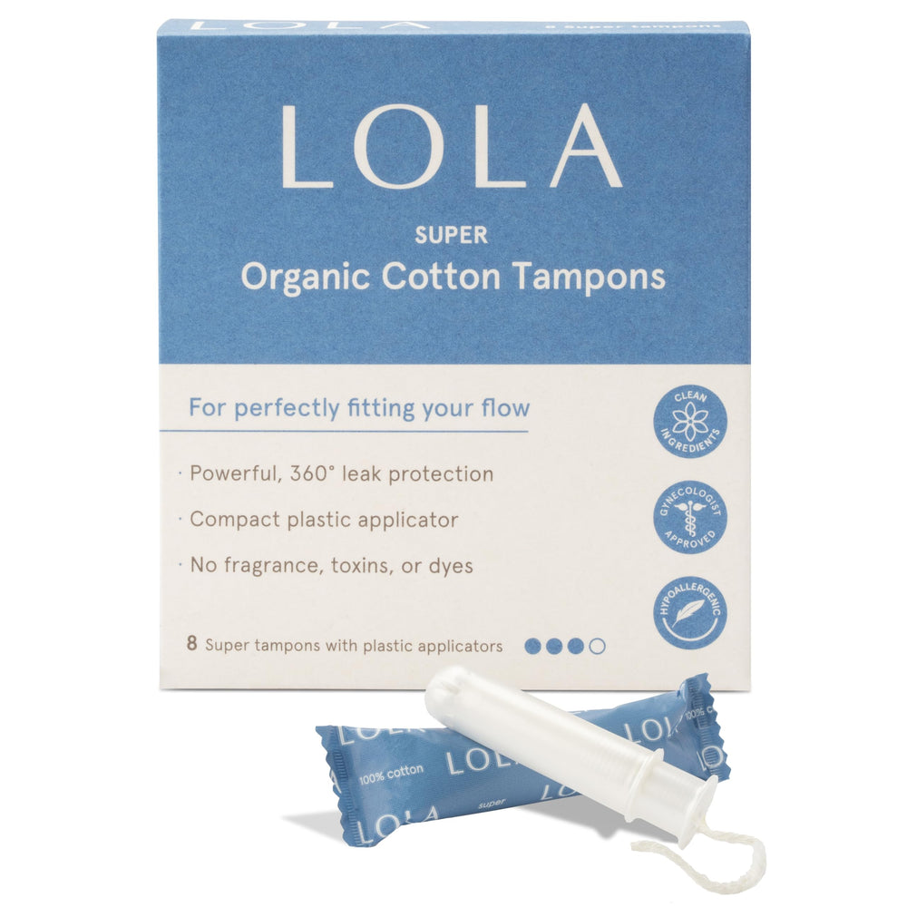 LOLA organic cotton tampon bundle showcases natural fibers for comfortable daily protection