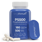 LongLifeNutri Phosphatidylserine Pure 500mg bottle for memory support.