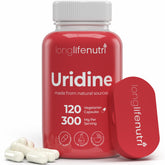 LongLifeNutri Uridine Monophosphate capsules bottle for daily focus support.
