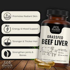 Lonvera freeze-dried beef liver capsules, preserved nutrients in a convenient pill form.