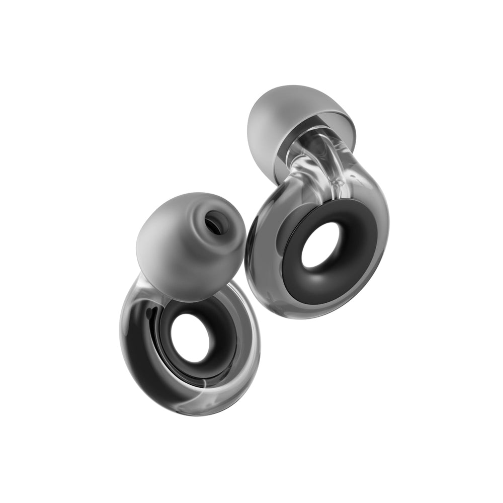 Loop Engage 2 Plus earplugs in dusk case provide discreet noise relief for social events