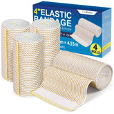 LotFancy elastic bandage wrap, 4-inch width, versatile joint support.