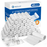 LotFancy gauze roll 4x4 detail for secure wound dressing and breathable coverage.