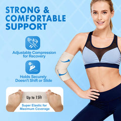 LotFancy reusable compression bandage pack for durable first aid.