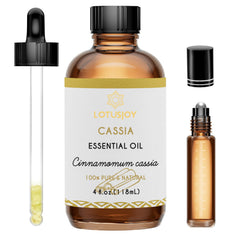 LOTUSJOY Cassia Cinnamon Bark oil bottle with warm aroma for diffusers