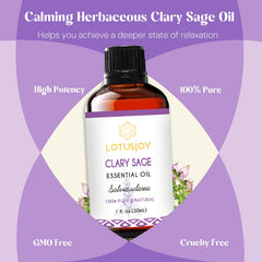 LOTUSJOY Clary Sage Oil in skin care formulations for a natural scent.