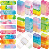 Lounsweer kids bandages with tie-dye patterns for playful protection.