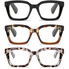 LOUOL READERS oprah-style square frames deliver crisp vision for books and devices