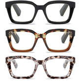 LOUOL READERS tres pack lentes lectura cuadradas para uso diario