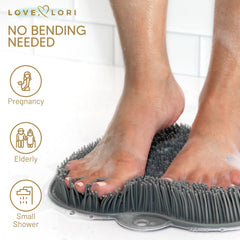 LOVE, LORI non-slip suction cups close-up demonstrating secure attachment.