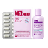 Love Wellness Balance Cleanser bottle for gentle vulvar cleansing and pH balance.