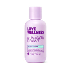 Love Wellness pH Balancing Cleanser bottle front for balanced intimate care