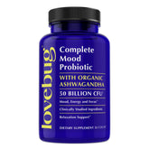 LoveBug mood probiotics bottle pour for daily balance and mood support