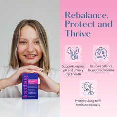 Lovebug vaginal health and digestive balance support for daily comfort and confidence.