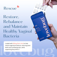 Coconut oil-based formula soothing the intimate area.