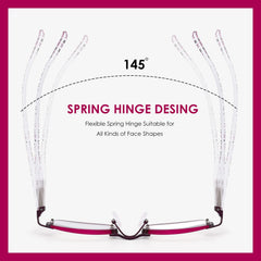 LOVIVY spring hinge reading glasses with silicone nose pads for a comfortable fit
