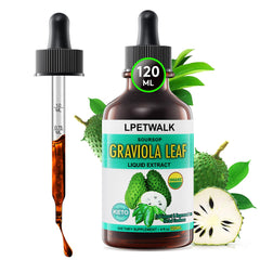 LPETWALK Soursop liquid drops bottle for daily routine.
