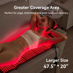 LPKP dual-wavelength red light provides 660nm red and 850nm near-infrared penetration.