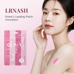 LRNASH GLP-1 patches close-up of Berberine and Yerba Mate ingredients