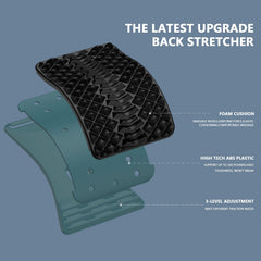 LTUMHGCR back stretcher with three-slot adjustment for personalized stretch.