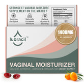 Lubracil vaginal moisturizer pills packaging promises a simple daily hydration routine.