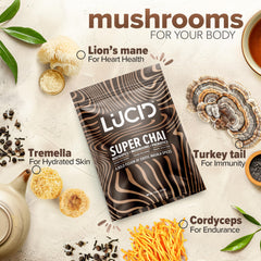 Lucid Superfood Mushroom Chai cordyceps energy boost blend
