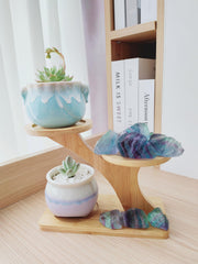 Luckeeper rainbow fluorite crystal for wire wrapping and decorative pieces.