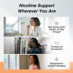 LUCY espresso gum label shows Health Canada NPN 80108821 for regulatory confidence.