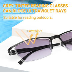 LUFF polarized outdoor glasses reduce glare for outdoor reading and sun exposure.