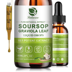 Lukaree Pure Soursop Leaves Extract bottle with dropper for immune support