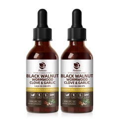 Lukaree Wormwood Black Walnut tincture bottle ready for on-the-go use