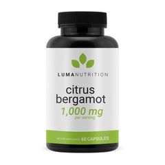 Luma Nutrition Citrus Bergamot 1000mg bottle for daily wellness.
