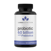 Luma Nutrition Probiotics 60B CFU bottle cap for daily gut balance