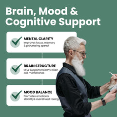 USA-made Luma Nutrition omega-3 bottle label indicating GMP standards