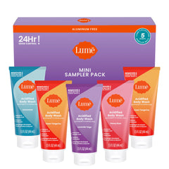 Lume acidified body wash mini Clean Tangerine tube for on-the-go freshness.