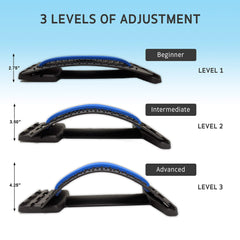 Lumia Wellness back stretcher soft EVA foam pad protecting the spine during decompression.