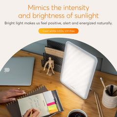 Lumie Vitamin L lamp with detachable stand enables flexible setup