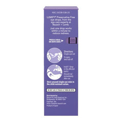 LUMIFY dropper ready for quick, on-the-go redness relief