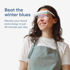 Luminette 3 emits blue-enriched light at 500-1500 lux for daytime energy.