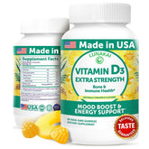 Lunakai Vitamin D3 Gummies bottle for daily wellness with 2000 IU